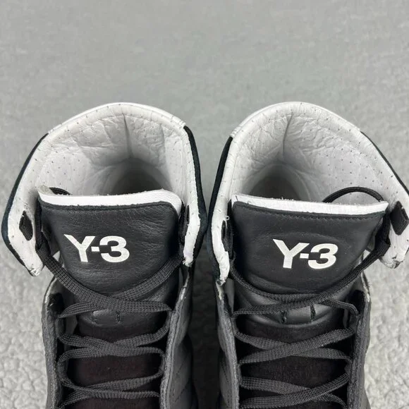 Y-3 Honja High Mens 8.5 Shoes Black White Reflective 3M Adidas Y3 2011 Yohji 3